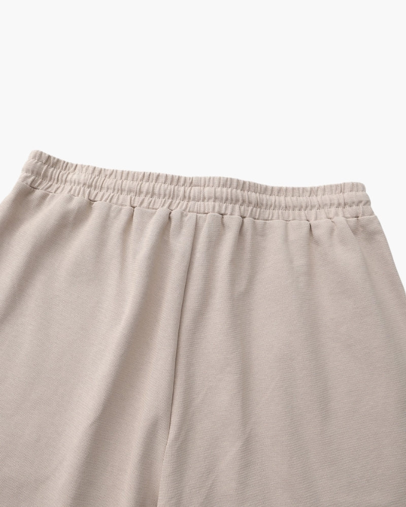Ace Court Shorts studio view beige shorts Italian Design