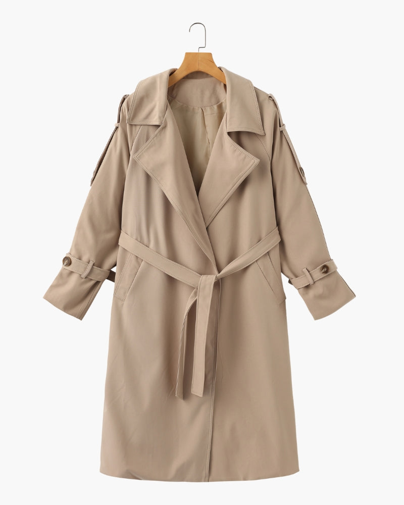 Heritage Trench fabric detail beige outerwear Italian Design