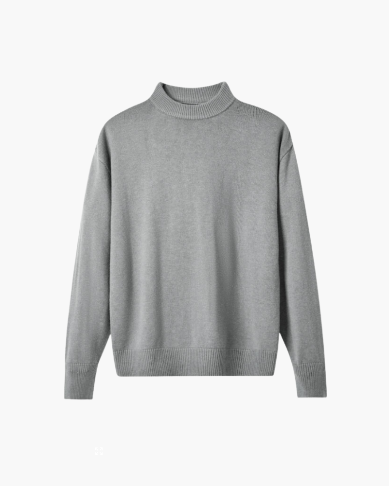 100% Premium Wool Turtleneck back view green premium wool Italian Design
