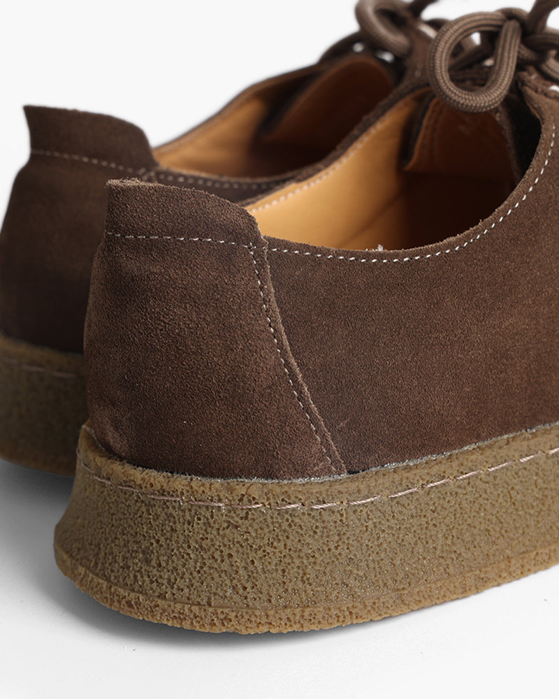 Premium Suede City Shoes detail view brown suede Italian Design