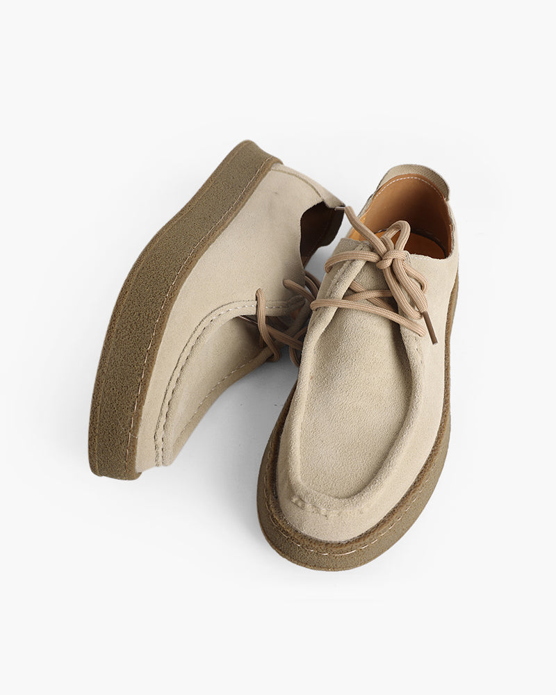 Premium Suede City Shoes lifestyle view brown suede Italian Design