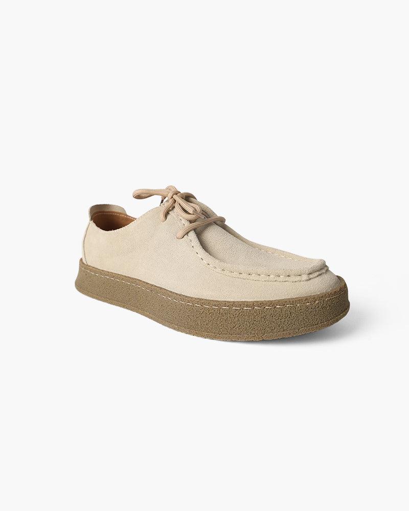 Premium Suede City Shoes styling view brown suede Italian Design