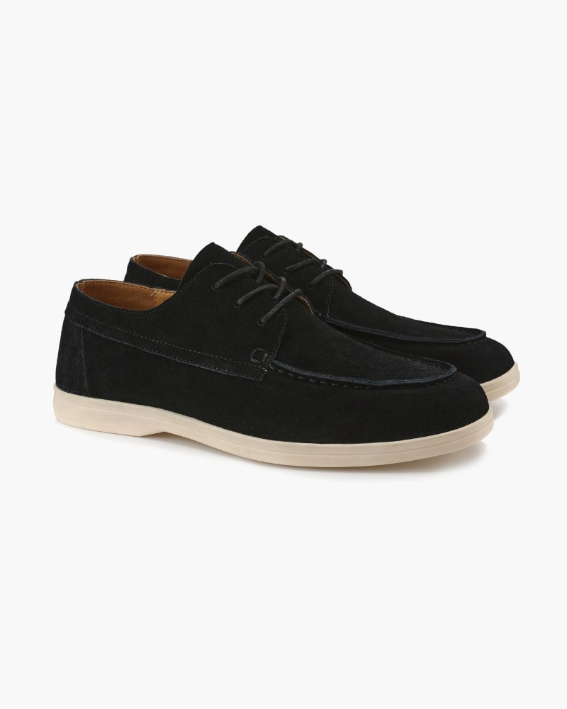 Premium Suede Lace Shoes styling view mocha suede Italian Design