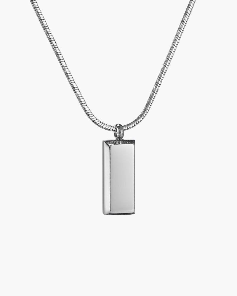 Axis Tag Pendant front view jewelry Italian Design