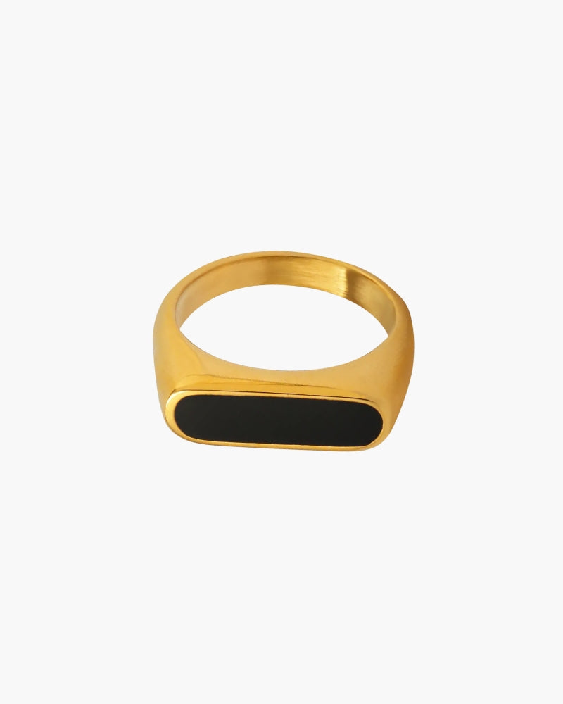 Obsidian Band side profile jewelry Italian Design