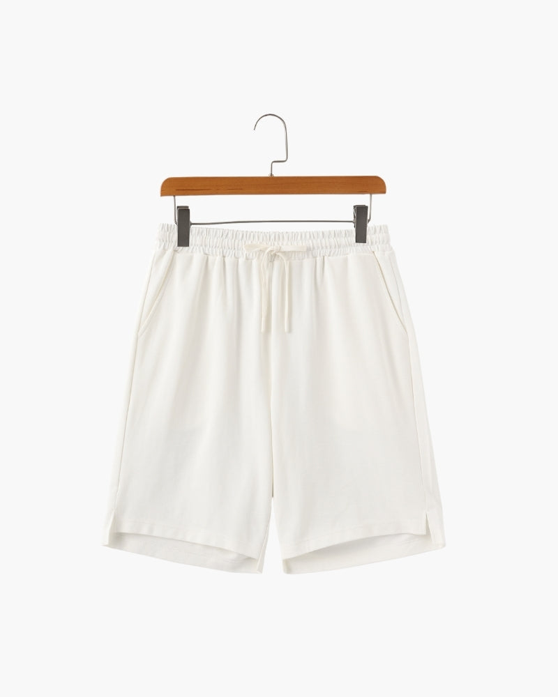 Ace Court Shorts front view white shorts Italian Design