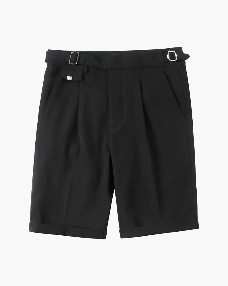 Paris Short Pantalon front view black trouser Italian Design