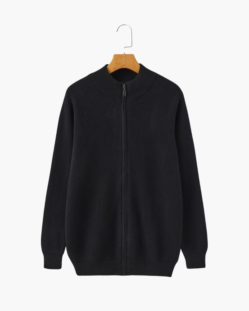 Suéter com Zíper 100% Cashmere – Lusso