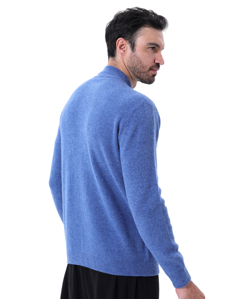 Suéter com Zíper 100% Cashmere – Lusso