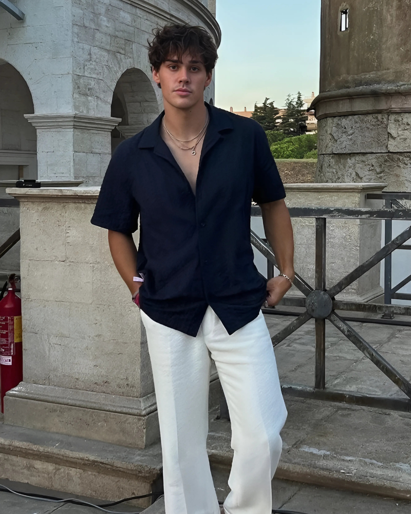 Outfit 1 - St Tropez Day on-body view style edit Italian Design