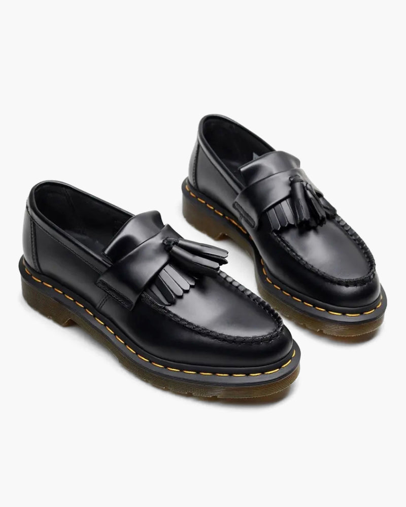 Old Money Leather Loafers on-body view detailed knot leather Italian Design