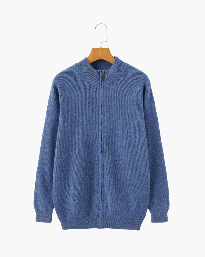 Suéter com Zíper 100% Cashmere – Lusso