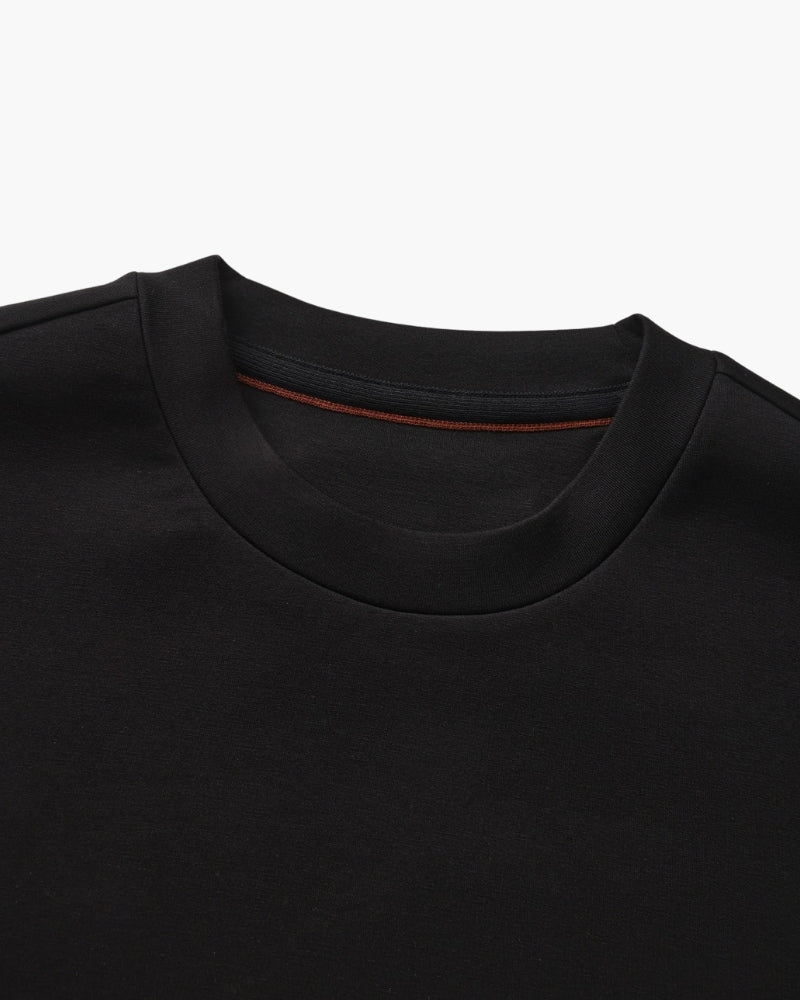 Classic Modal Blend Crewneck Sweatshirt back view gray modal blend Italian Design