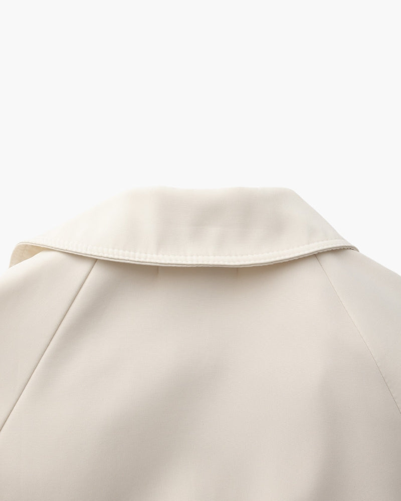Heritage Trench side profile beige outerwear Italian Design