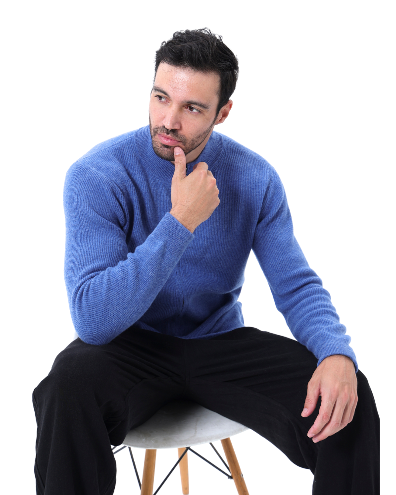 Suéter com Zíper 100% Cashmere – Lusso
