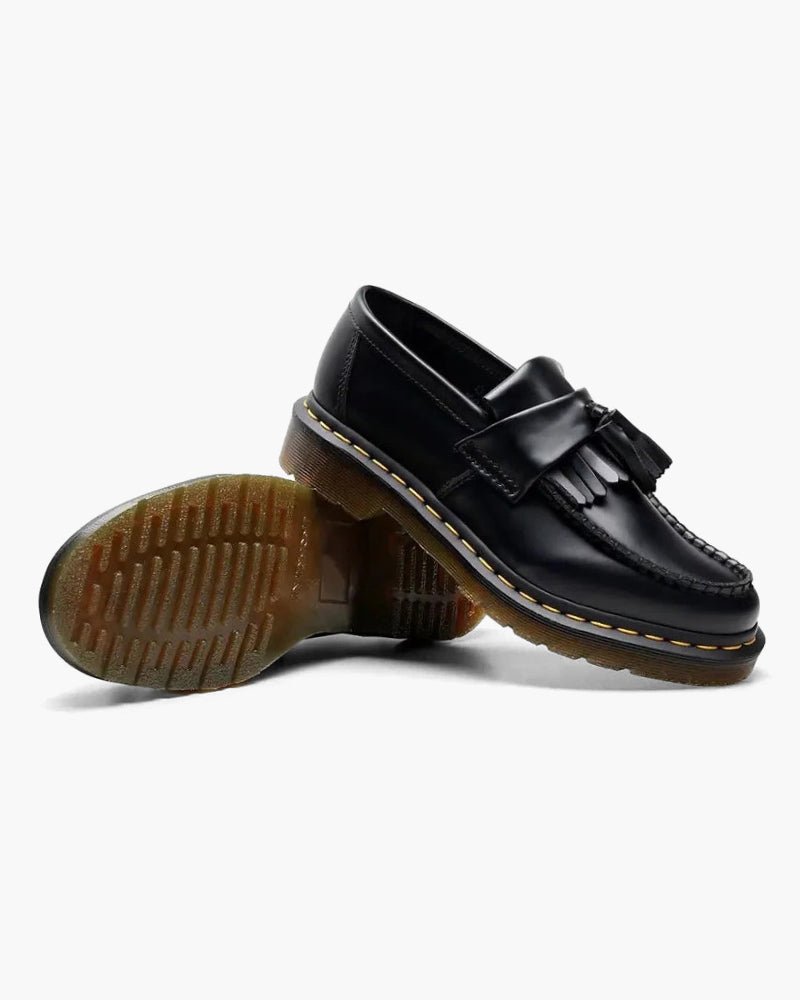 Old Money Leather Loafers side profile detailed knot leather Italian Design