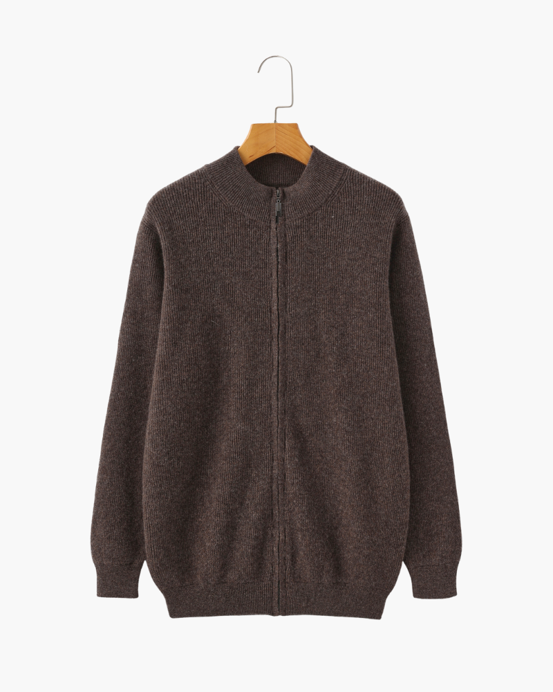 Suéter com Zíper 100% Cashmere – Lusso
