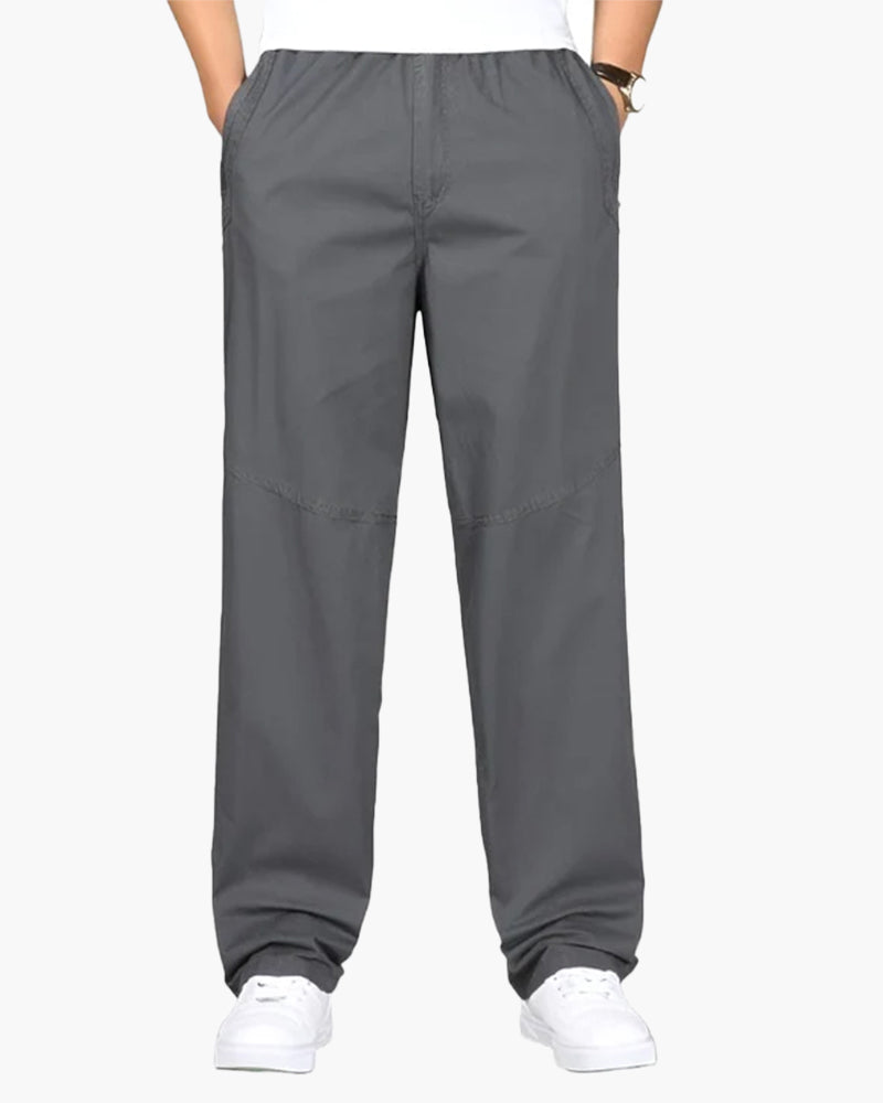 Capri Cotton Pantalon detail view black cotton Italian Design