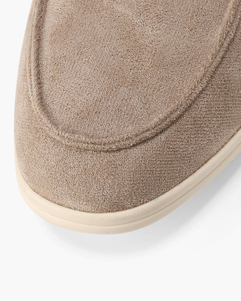 Venezia Suede Loafer on-body styling view suede tailored smart casual