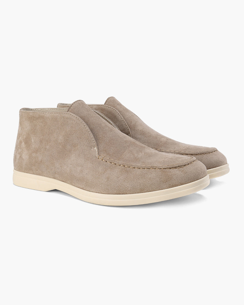 Mocassins Cano Alto de Camurça - Roma