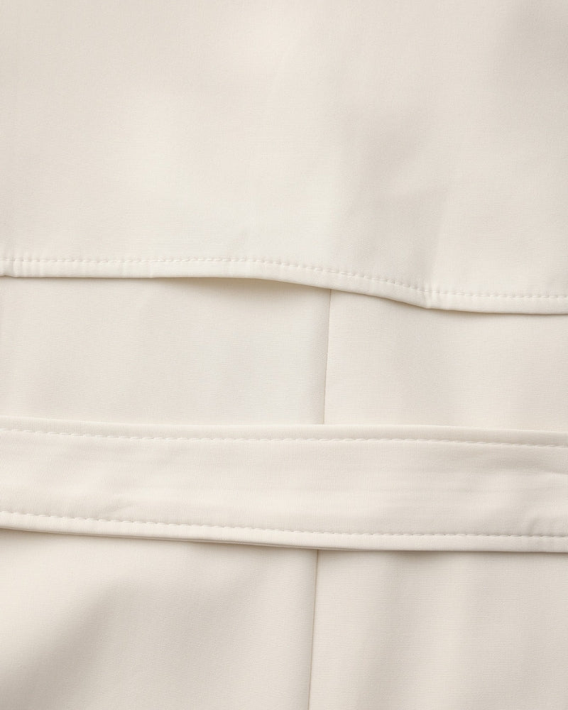 Heritage Trench back view mocha outerwear Italian Design