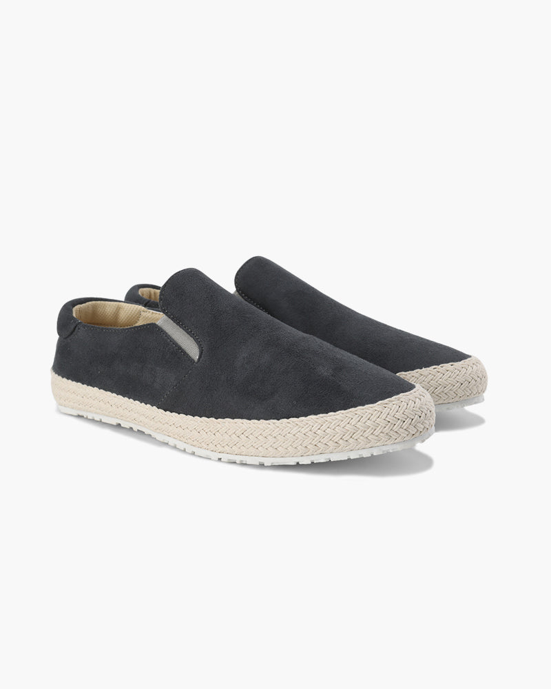 Suede City Shoes front view gray suede Italian Design