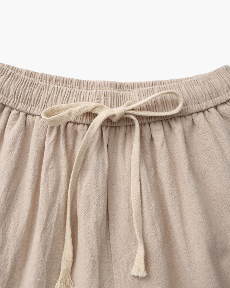 Lago Shorts editorial view gray shorts Italian Design