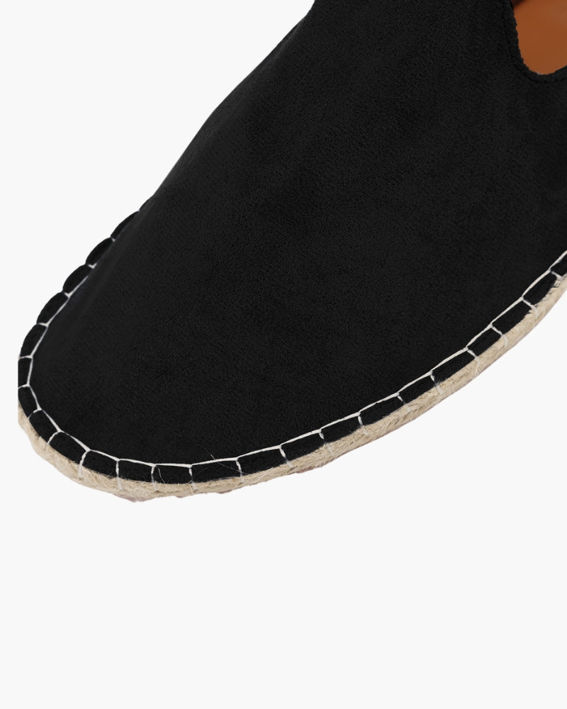 Soho Espadrilles back view black shoe Italian Design