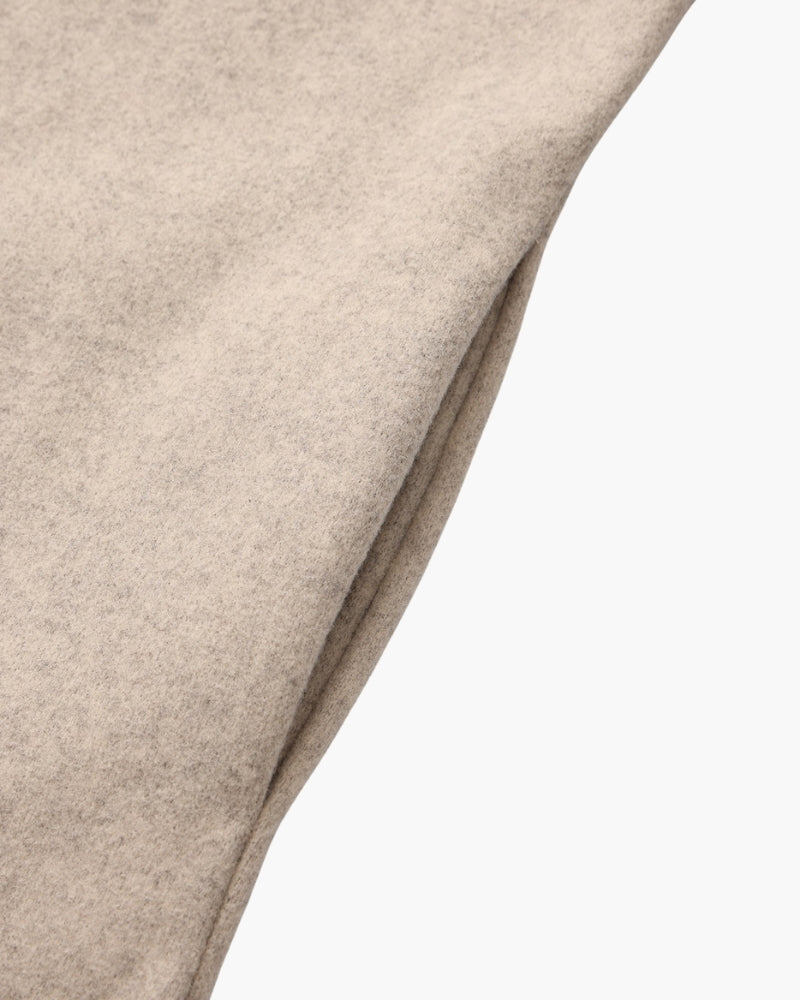 Marlow Wool Zip Coat lifestyle view beige wool Italian Design