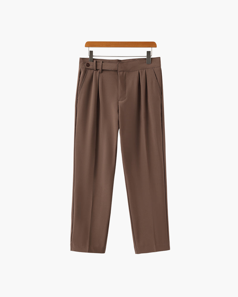 Verona Cotton Trouser back view black cotton trouser clean seam and finish construction