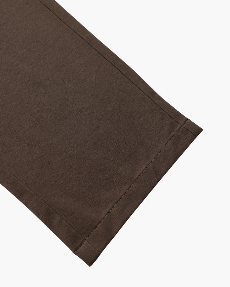 Wool Blend Trousers lifestyle view brown wool Italian Design