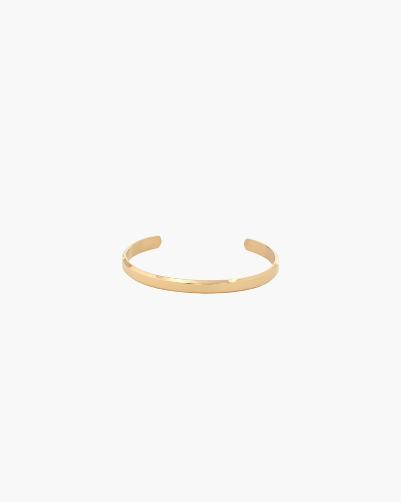 Core Cuff front view gold jewelry Italian Design