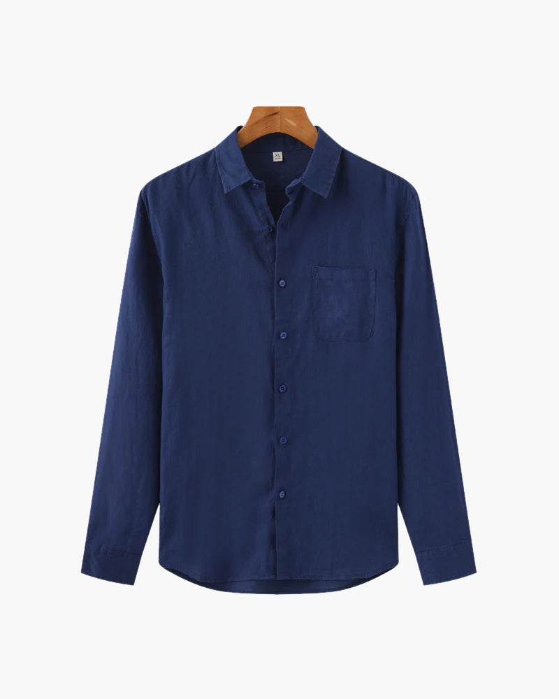 Foto da Camisa Amalfi da Pianizzo em linho com modelagem oversized casual