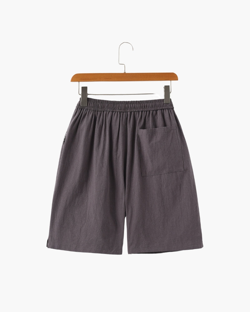 Lago Shorts styling view beige shorts Italian Design