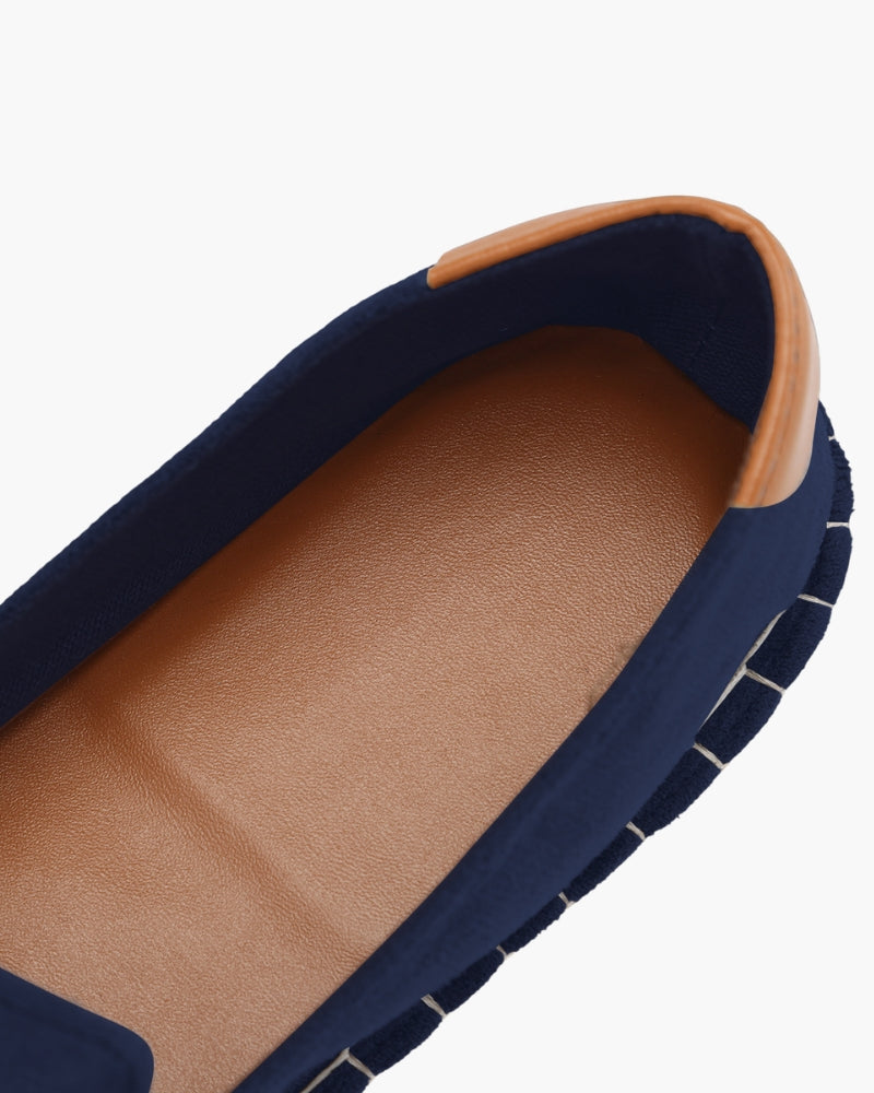 Soho Espadrilles fabric detail black shoe Italian Design