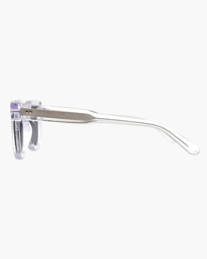Reggio Sunglasses amber noir frame sunglasses front view minimal construction