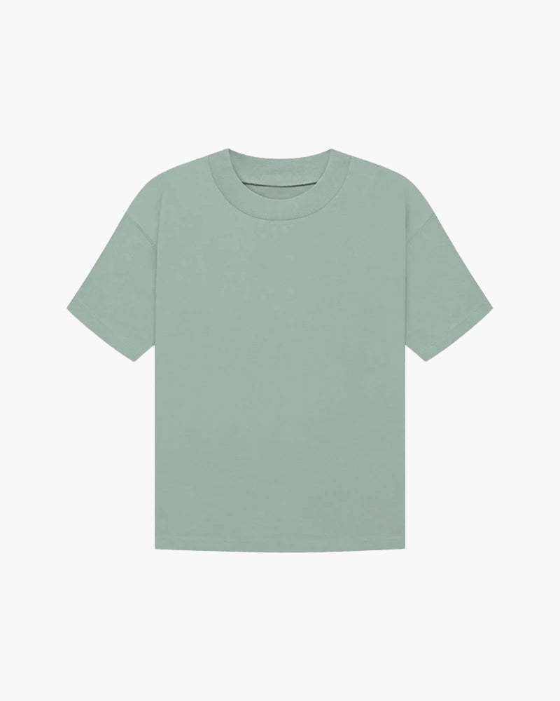 Refined Solid T-Shirt product view white top Italian Design