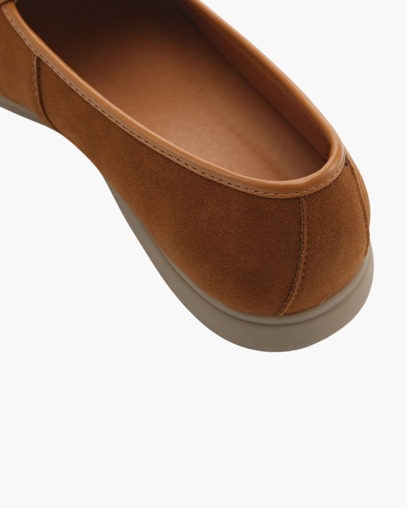 The Stirling Loafer lifestyle view beige shoe Italian Design