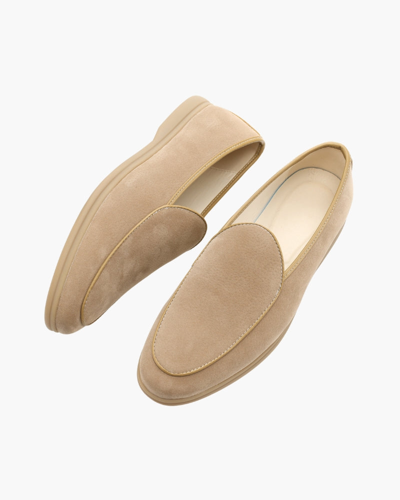 The Stirling Loafer fabric detail beige shoe Italian Design