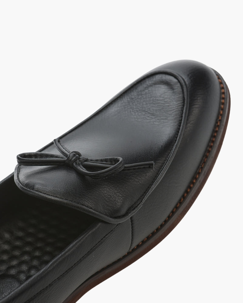 Hampton Lace Loafer lifestyle view brown shoe Italian Design