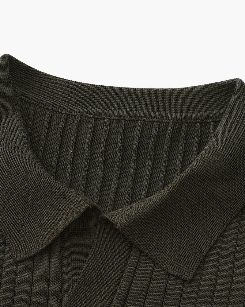 Treviso Cotton Polo multi-colorway flat lay beige black brown gray green ivory Pianizzo