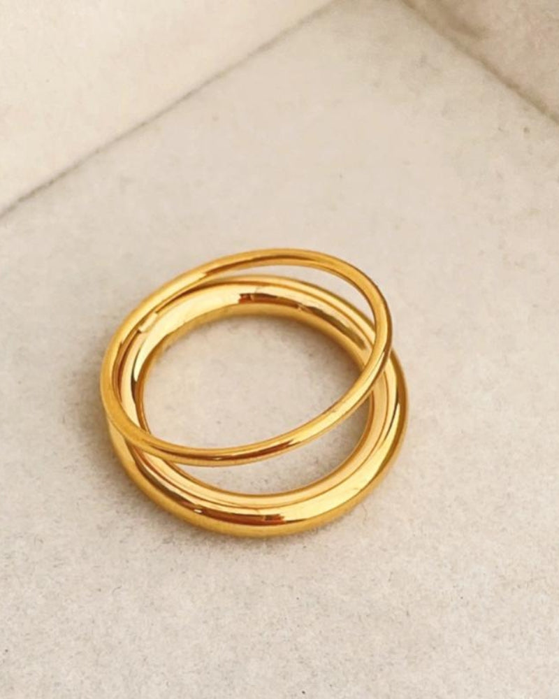 Infinity Band Ring side profile jewelry Italian Design