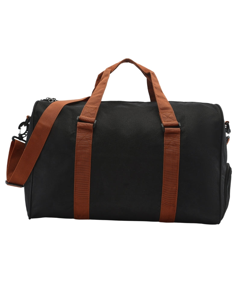 The Nova Duffle detail view blue bag Italian Design