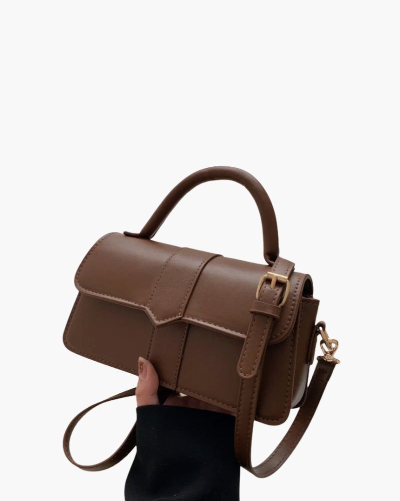 The Paris Handbag front view brown bag Italian Design