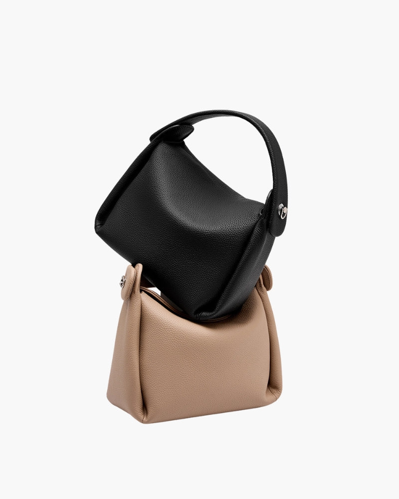 Classy Lady Handbag front view beige bag Italian Design