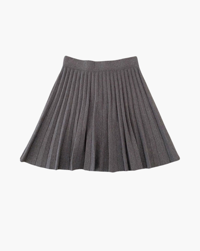 Oxford Pleated Wool Mini side profile brown wool Italian Design