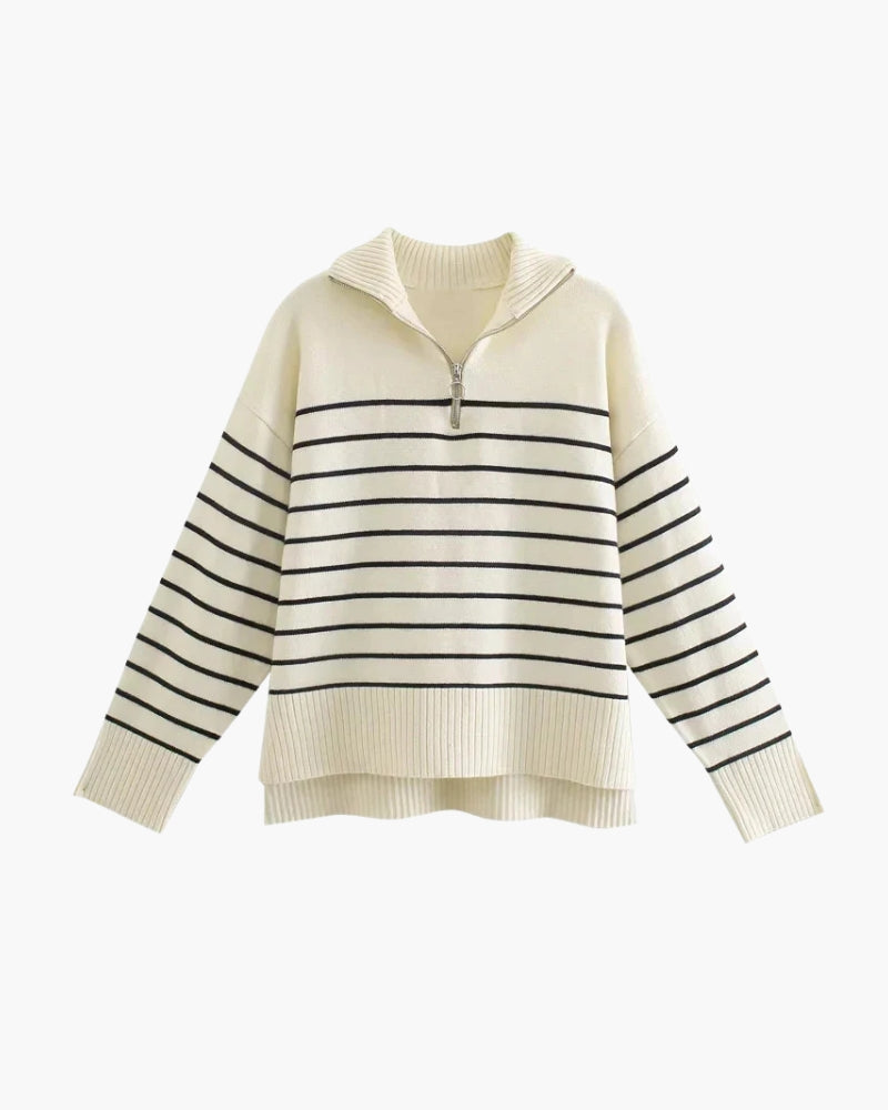 Chic Knit Sweater front view knitwear Italian Design
