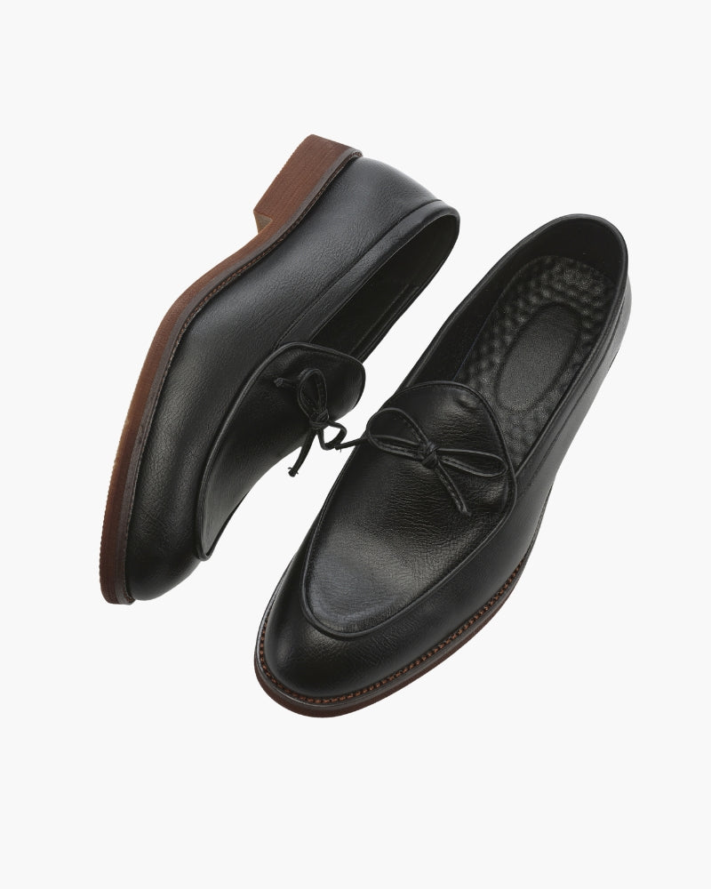 Hampton Lace Loafer product view black shoe Italian Design