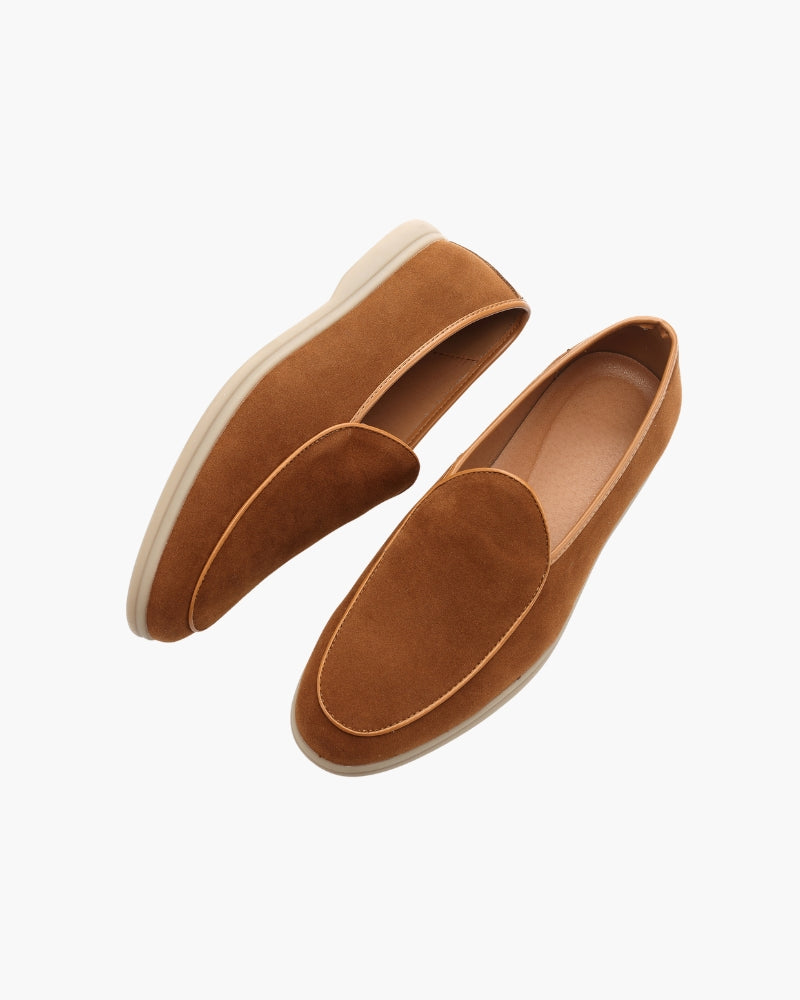 The Stirling Loafer back view brown shoe Italian Design