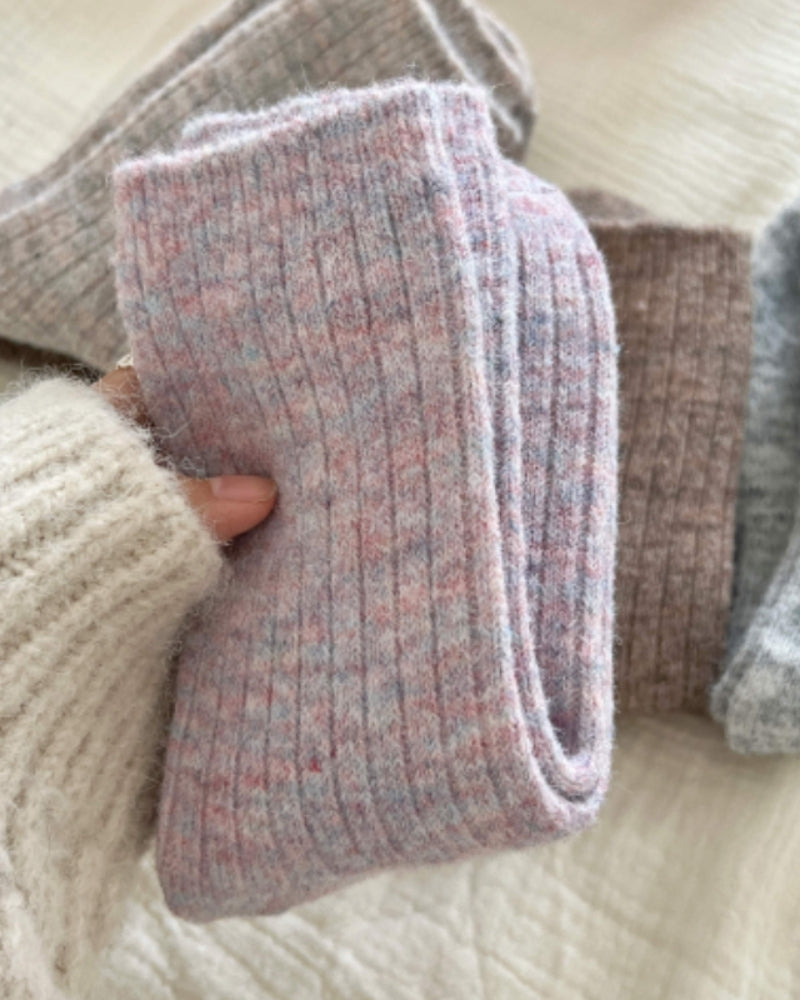 Comfort Socks on-body view pink piece Italian Design